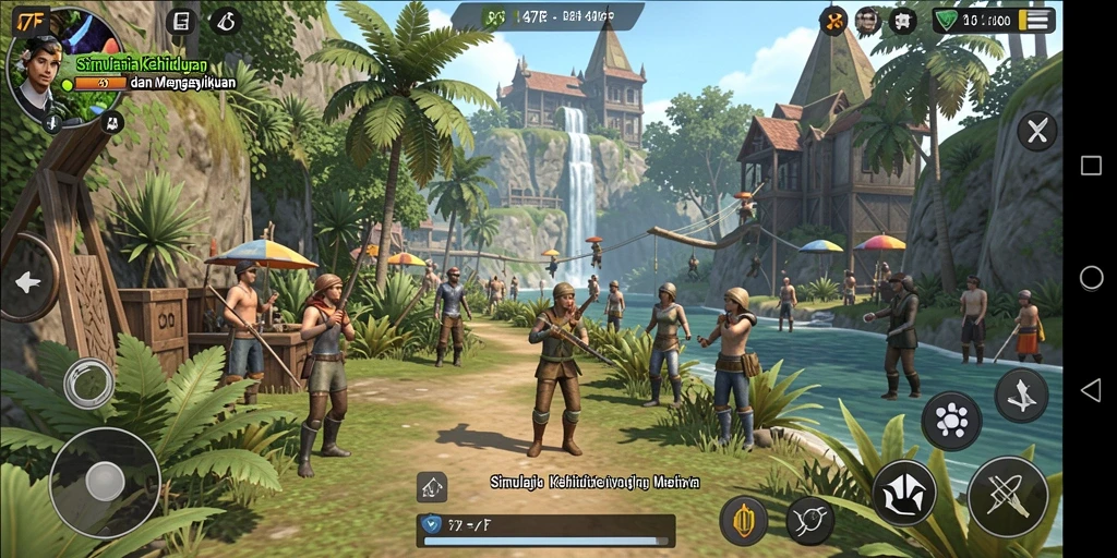 Menampilkan gameplay menarik dalam 47F yang penuh interaksi dan simulasi.