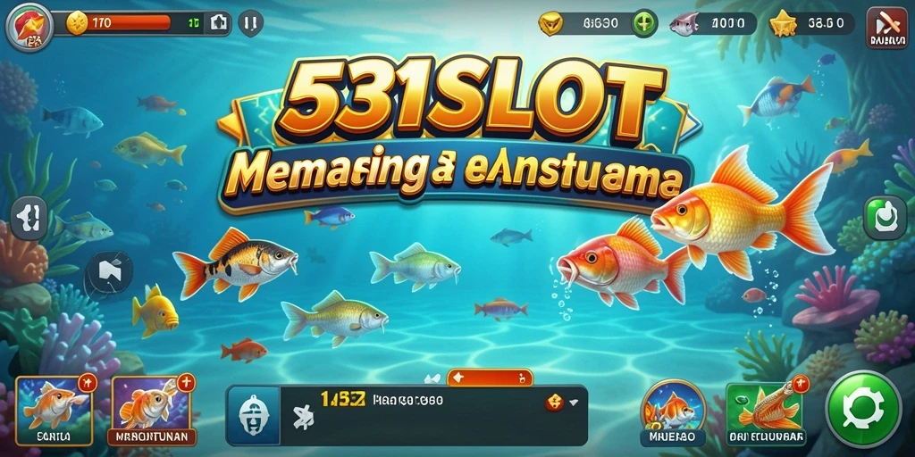 Tampilan gameplay yang seru saat memancing di 531SLOT.