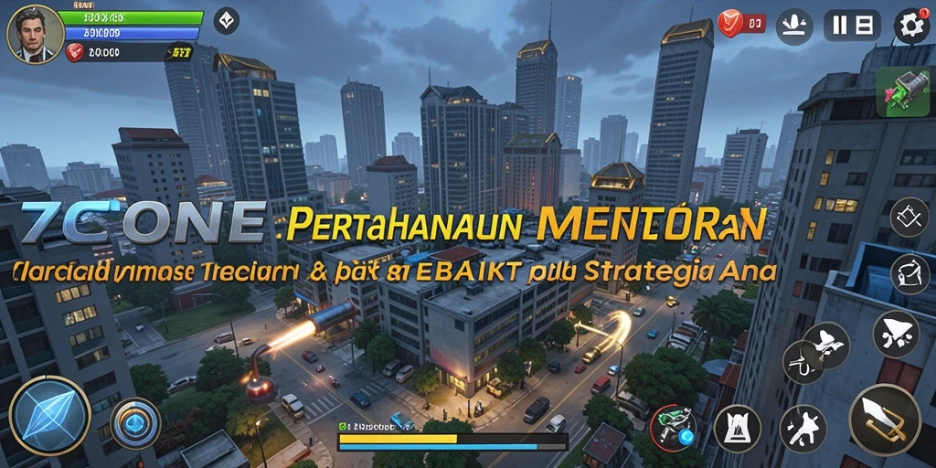 Tampilan gameplay <strong>7CONE</strong> yang menarik di setiap level Tower Defense.