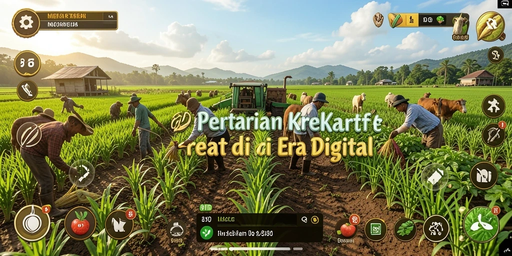 Tangkapan layar gameplay peternakan yang seru dan interaktif.