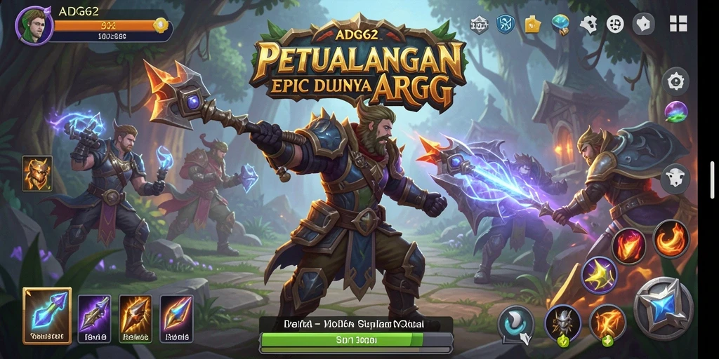 Tangkapan layar ADG62 menampilkan aksi pertempuran epik dalam dunia ARPG.
