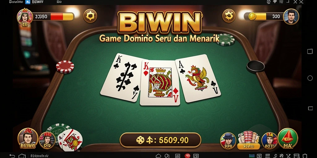 Menampilkan gameplay seru dan interaktif permainan Domino.