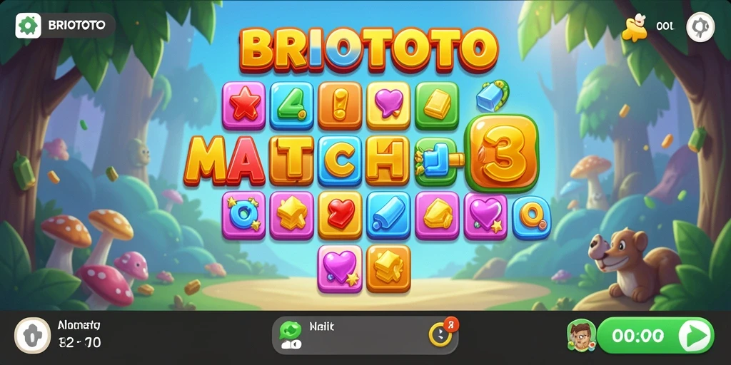 Tampilan gameplay BRIOTOTO yang seru dalam kategori Match-3.