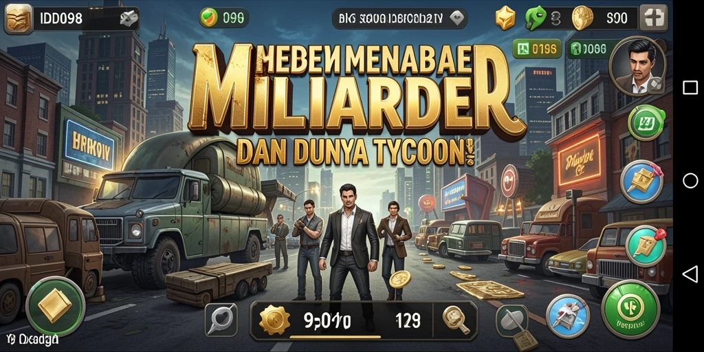 Tampilan gameplay yang menarik di ID098 dengan elemen Tycoon yang mendebarkan.