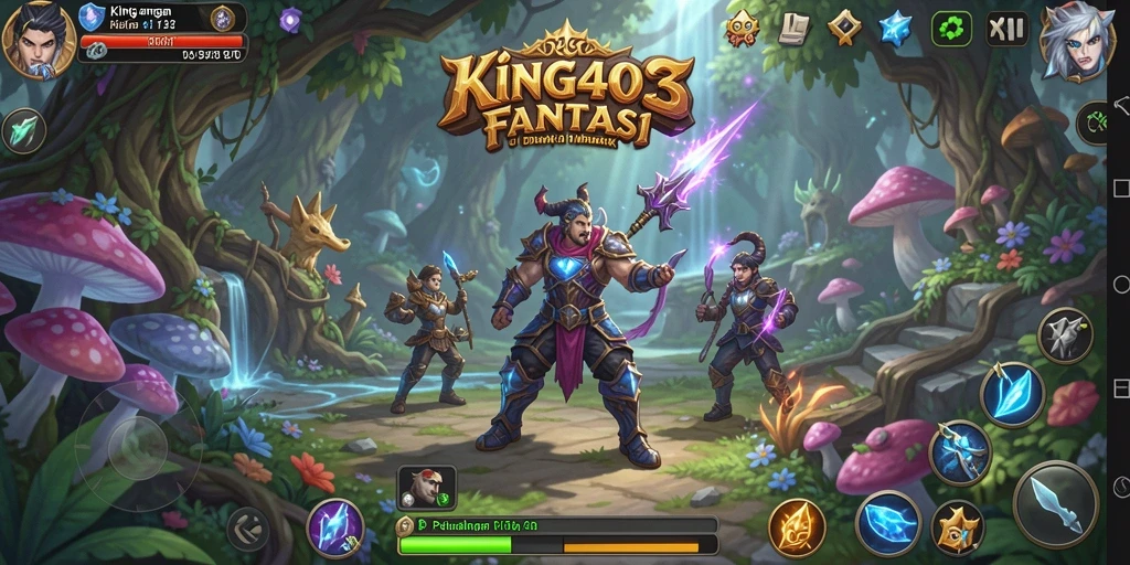 Tampilan gameplay KING403 menampilkan petualangan seru di dunia fantasi.