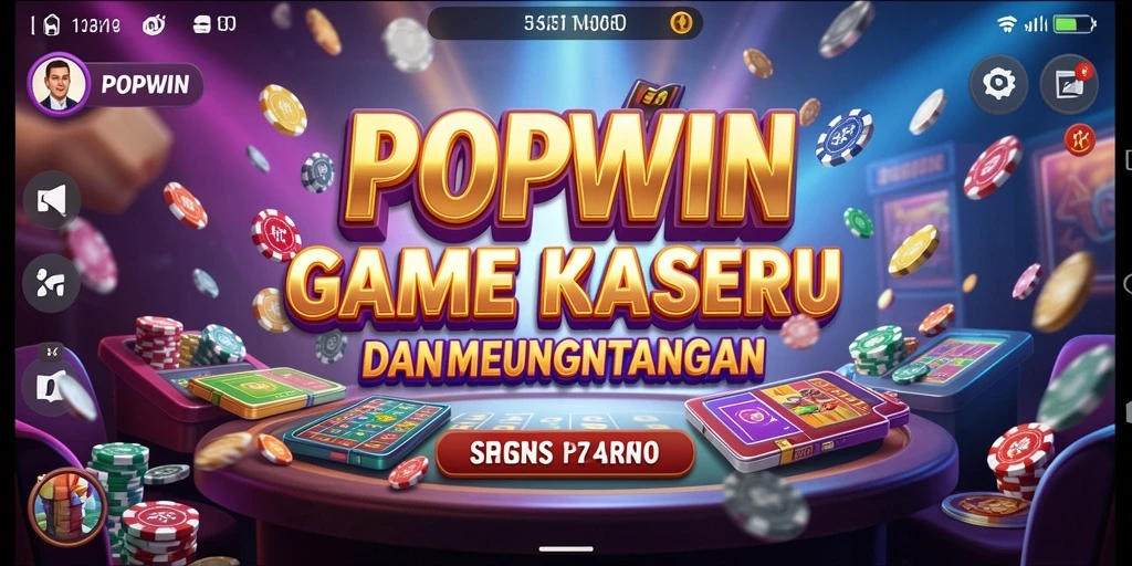 Screenshot dari gameplay POPWIN yang menampilkan keberuntungan dan keseruan dalam permainan Kasino.
