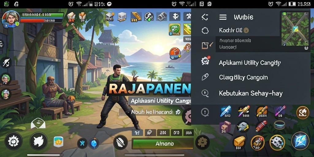 Tampilan antarmuka aplikasi RAJAPANEN yang sederhana dan fungsional.