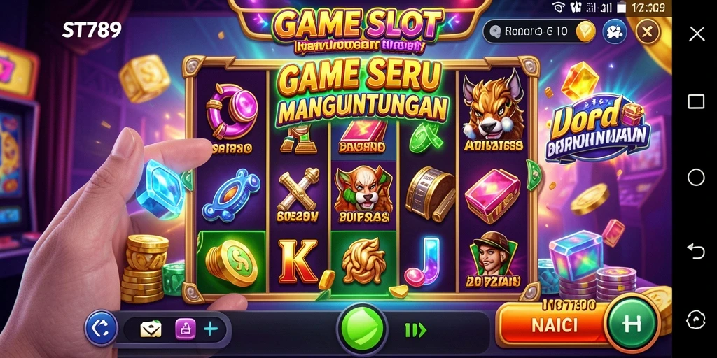Tampilan gameplay ST789 menampilkan keseruan permainan slot yang mendebarkan.