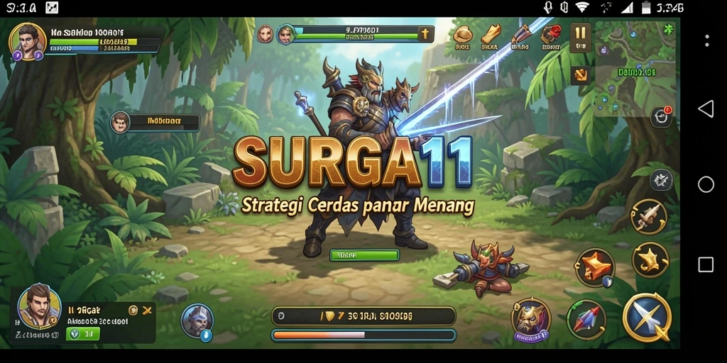 Tampilan gameplay epik dari SURGA11 dengan strategi menawan.