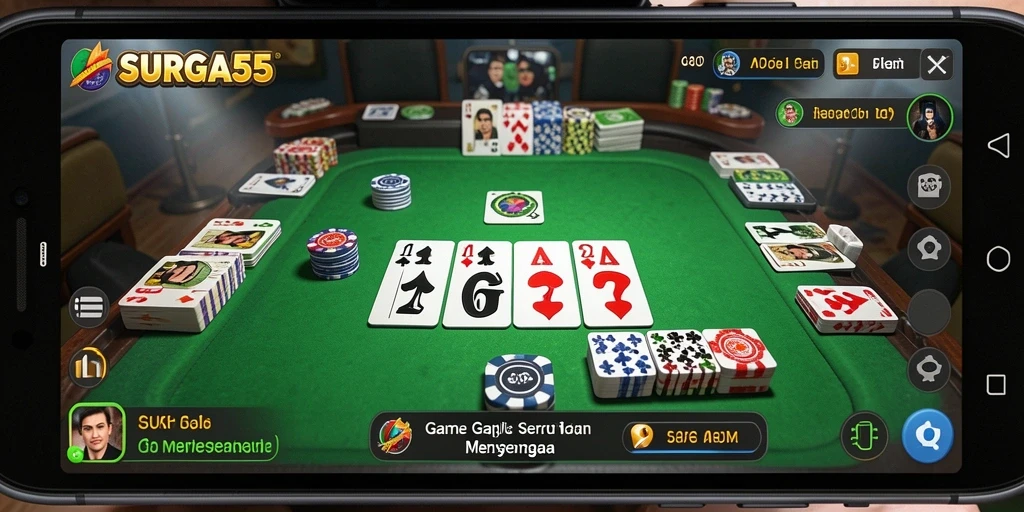 Gameplay seru Gaple dengan teman-teman dan keluarga.