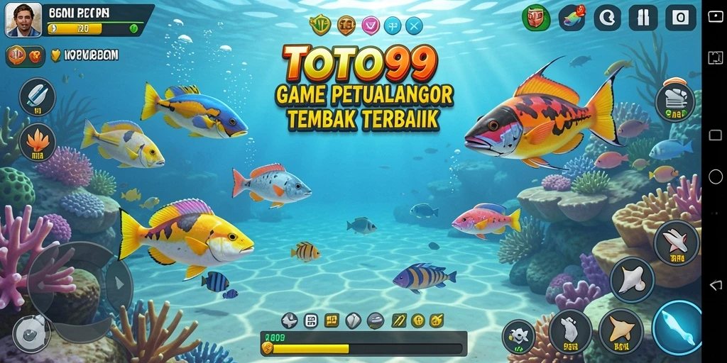 Tampilan menarik dari gameplay Tembak Ikan TOTO99.
